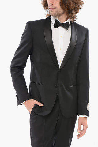 CC COLLECTION Cremony RESET Suit with Satin Shawl Lapel