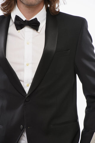 CC COLLECTION Cremony RESET Suit with Satin Shawl Lapel
