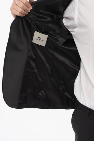 CC COLLECTION Cremony RESET Suit with Satin Shawl Lapel