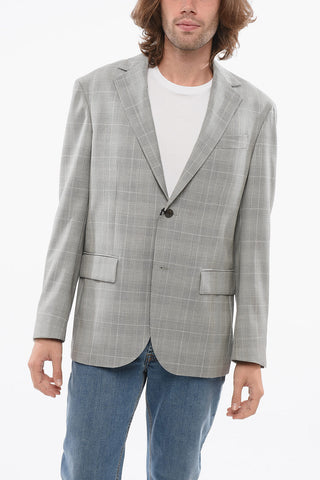 Blazer CIRCLE aus Fresco-Wolle mit Glen-Plaid-Muster