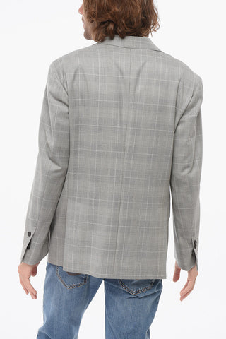 Blazer CIRCLE aus Fresco-Wolle mit Glen-Plaid-Muster