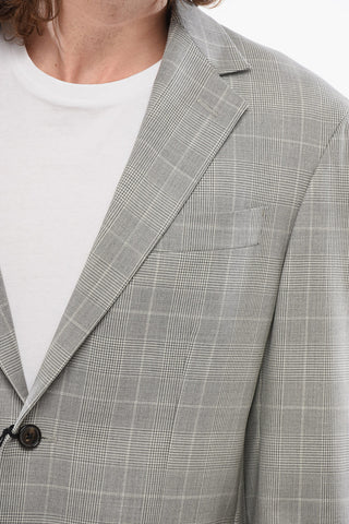 Blazer CIRCLE aus Fresco-Wolle mit Glen-Plaid-Muster