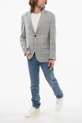 Blazer CIRCLE aus Fresco-Wolle mit Glen-Plaid-Muster