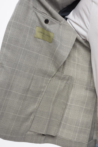 Blazer CIRCLE aus Fresco-Wolle mit Glen-Plaid-Muster