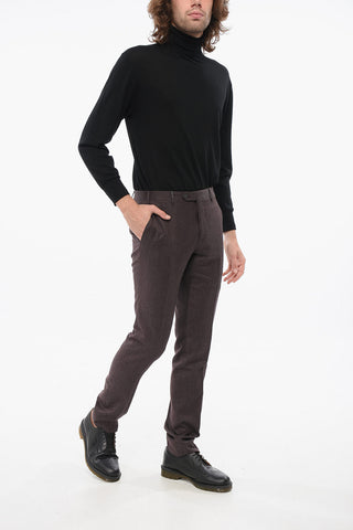 Pantaloni In Misto Lana A Vita Alta Straight-fit