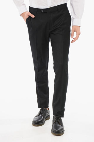 CODE Glittery Double-breasted Suit with Satin Lapel