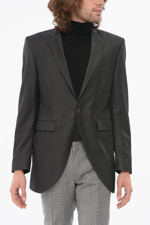CODE Blazer in Lana Vergine con Rever a Lancia
