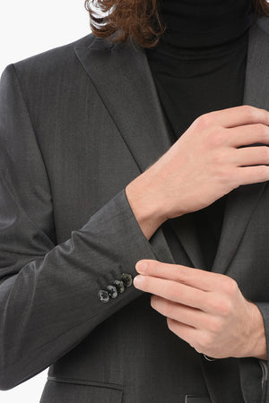 CODE Blazer in Lana Vergine con Rever a Lancia