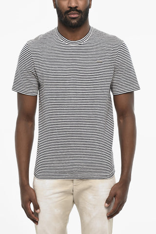 Two Tone Awning Striped Crew-neck T-shirt
