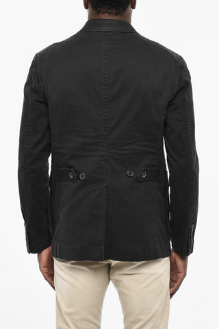 Cotton Twill Blazer with Breast Pocket