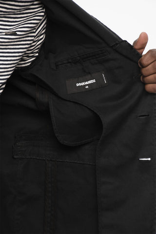 Cotton Twill Blazer with Breast Pocket