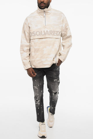 Anorak Camouflage In Cotone
