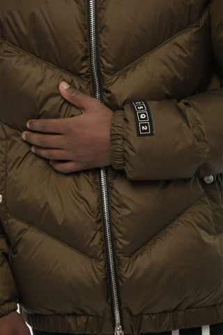 Quilted Jacket with Zip Closure and Monogram