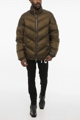 Quilted Jacket with Zip Closure and Monogram