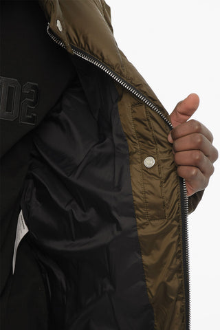 Quilted Jacket with Zip Closure and Monogram