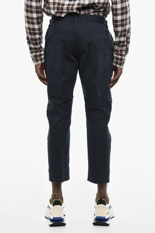 Cotton Stretch Casual Pants with Embroidery