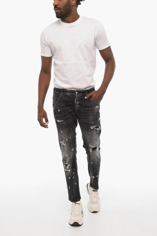 Rhinestone Regular Fit Jeans