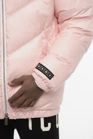 Quilted Jacket with 2 Pockets and Zip Closure