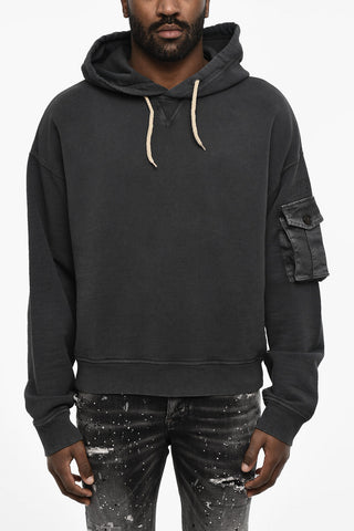 Felpa Hoodie a Tinta Unita