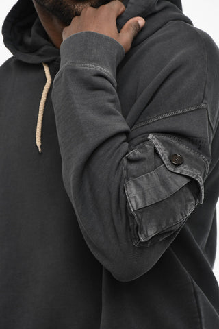 Felpa Hoodie a Tinta Unita