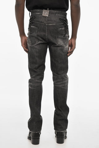 Regular Fit Jeans With Jewels