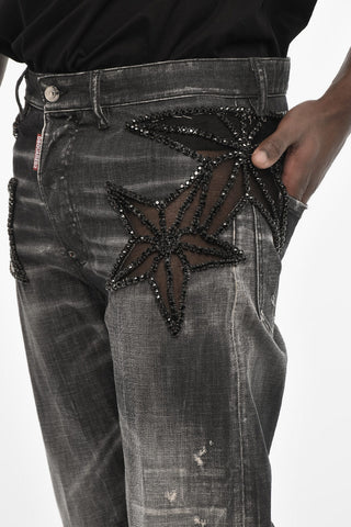 Regular Fit Jeans With Jewels