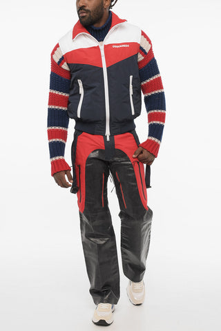 Sleeveless Color Block Padded Jacket