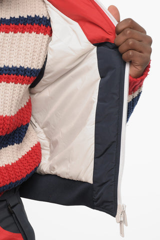 Sleeveless Color Block Padded Jacket