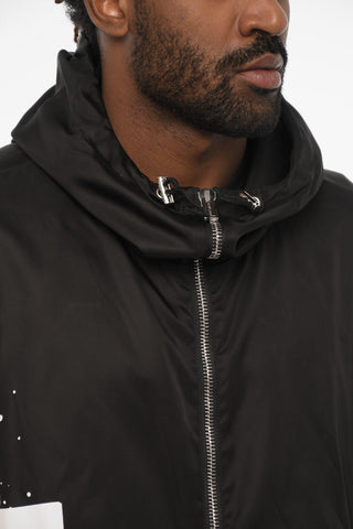 Nylon Maxi Jacket with Hood