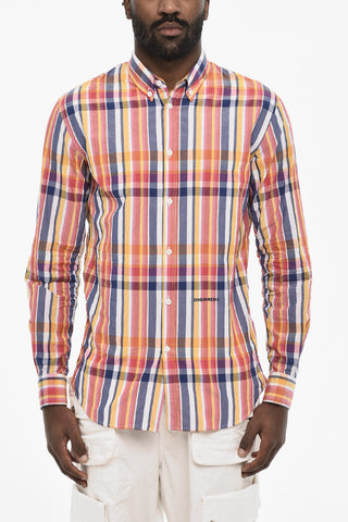 Button Down Check Cotton SUMEMR Shirt