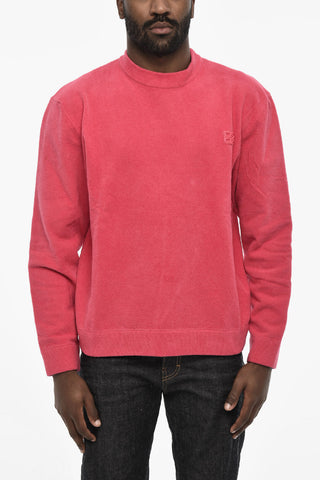 Terry Cotton Crew-neck Sweater