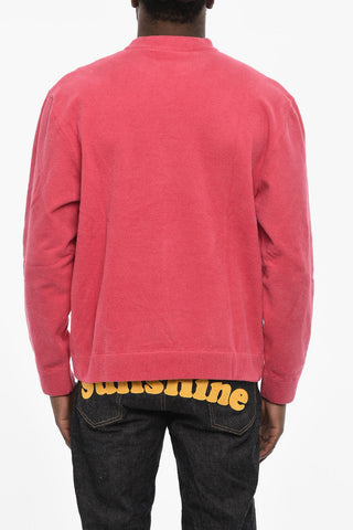 Terry Cotton Crew-neck Sweater