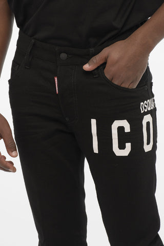 Regular Waist Dark Wash SKATE Jeans