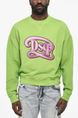 Sweatshirt mit Rundhalsausschnitt und Monogramm vorne