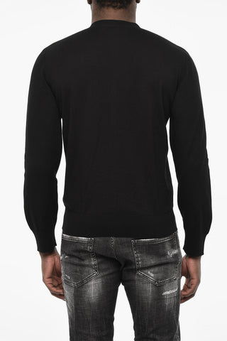 Cardigan Scollo a V Con Doppia Tasca