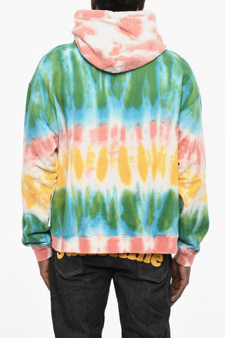 Tie Dye Effect Cotton Hoodie