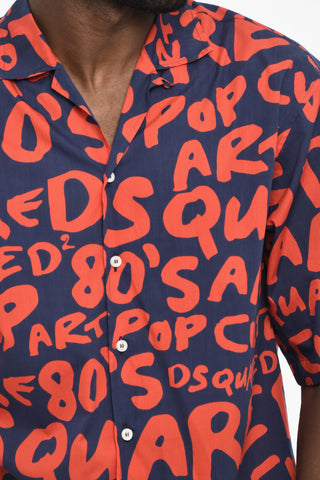 All-Over Monogram Two-Tone Shirt