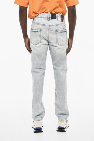Jeans Regular Fit Ad Effetto Acid Wash