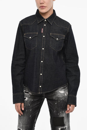 Denimhemd Mit Doppeltasche