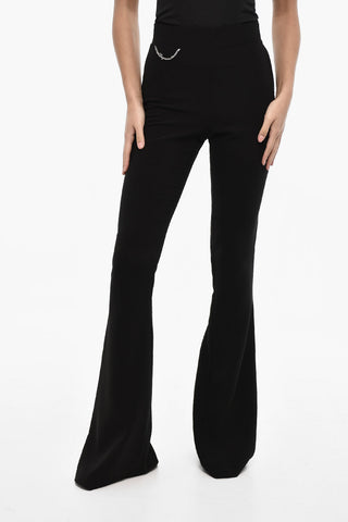 Pantaloni Boot Cut a Vita Alta