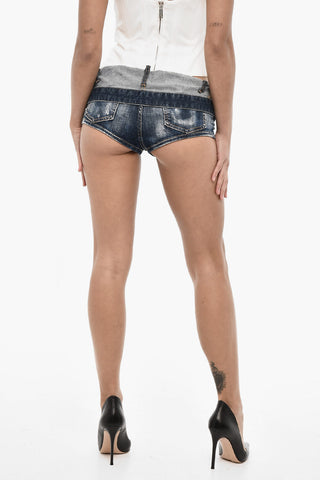 Hot-Shorts mit sichtbaren Nähten
