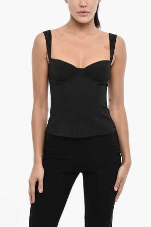 Bustier-Top mit Reißverschluss
