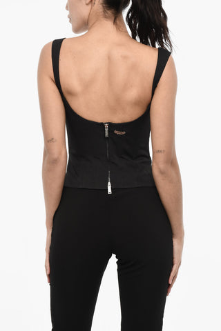 Bustier-Top mit Reißverschluss