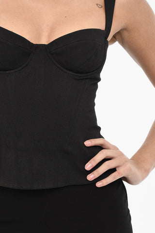 Bustier-Top mit Reißverschluss