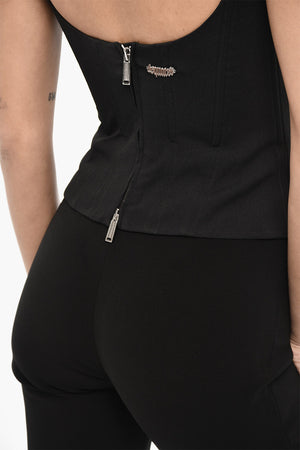Top Bustier con Zip