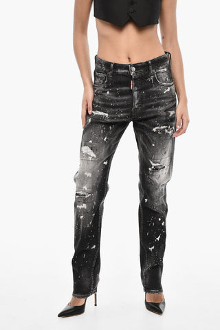 Rhinestone Regular Fit Jeans