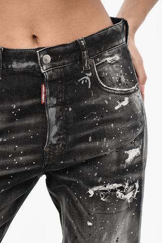 Rhinestone Regular Fit Jeans