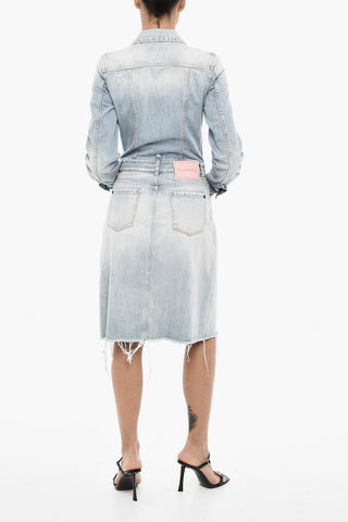 빈티지 느낌 데님 셔츠 드레스