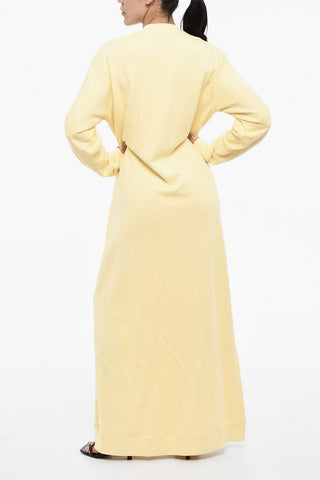 Sweat Maxi Dress with Contrast Logo