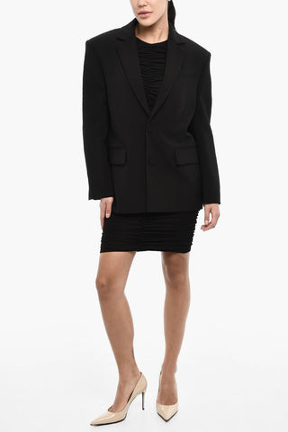 Oversized Fit Solid Color Blazer